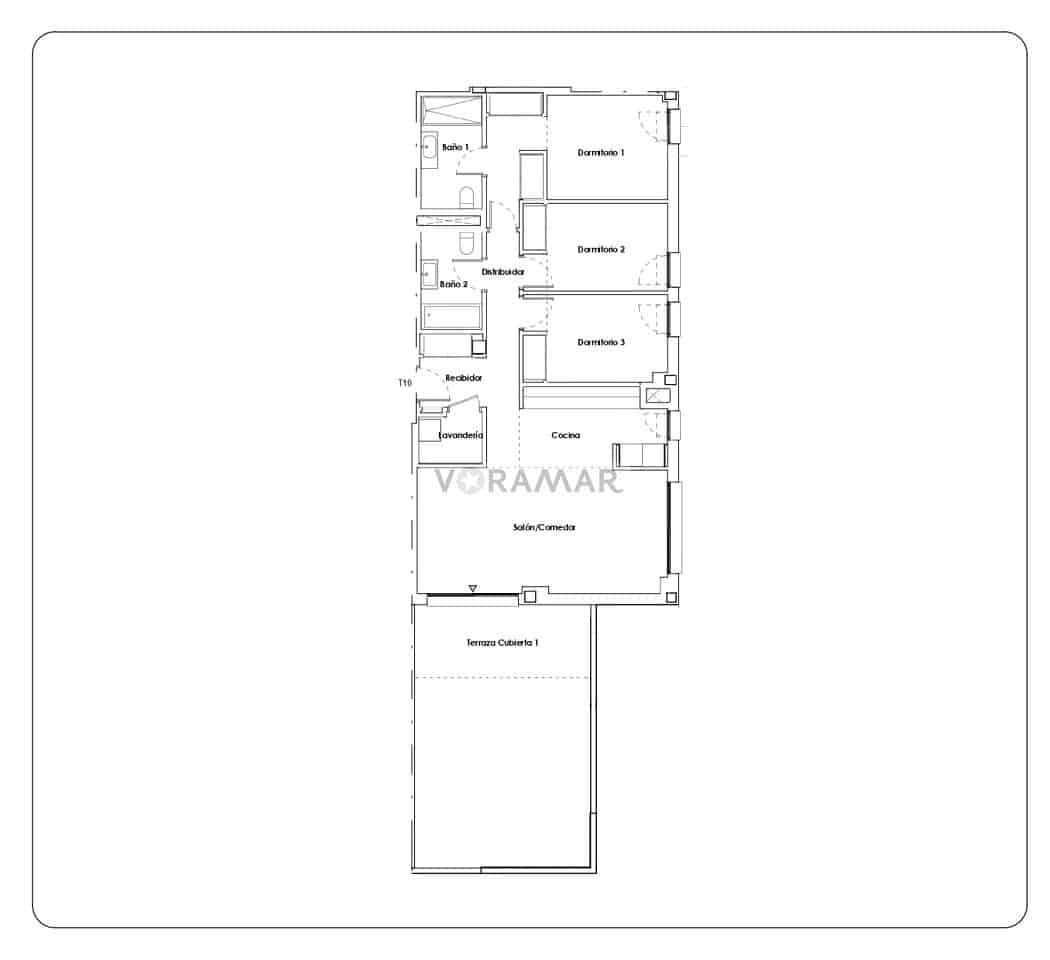 3 sovrum Lägenhet att hyra i Rocafort med pool garage - 2 500 € (Ref: 9985831)