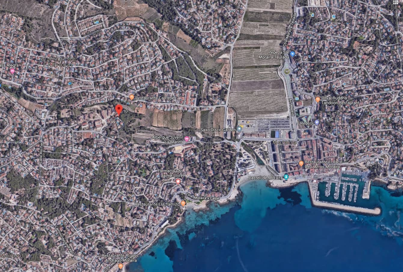 Tontti myytävänä paikassa Moraira - 280 000 € (Ref: 4796596)