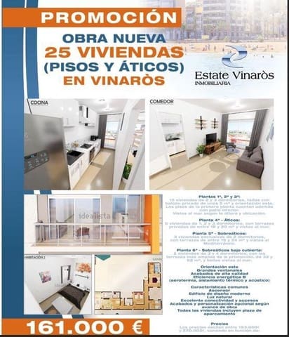 2 soveværelse Penthouse til salg i Vinaròs - € 161.000 (Ref: 9116276)