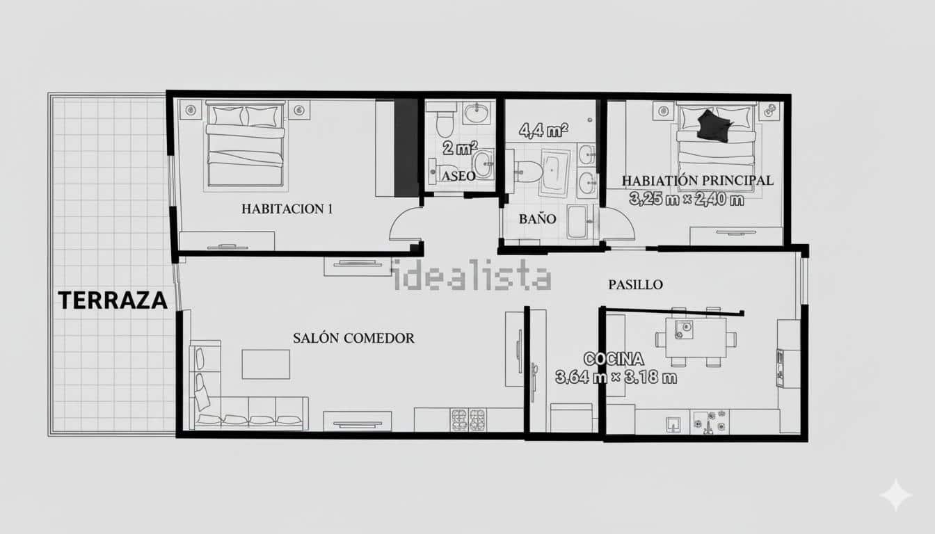 2 soverom Leilighet til salgs i Vinaros med svømmebasseng garasje - € 165 000 (Ref: 9375223)