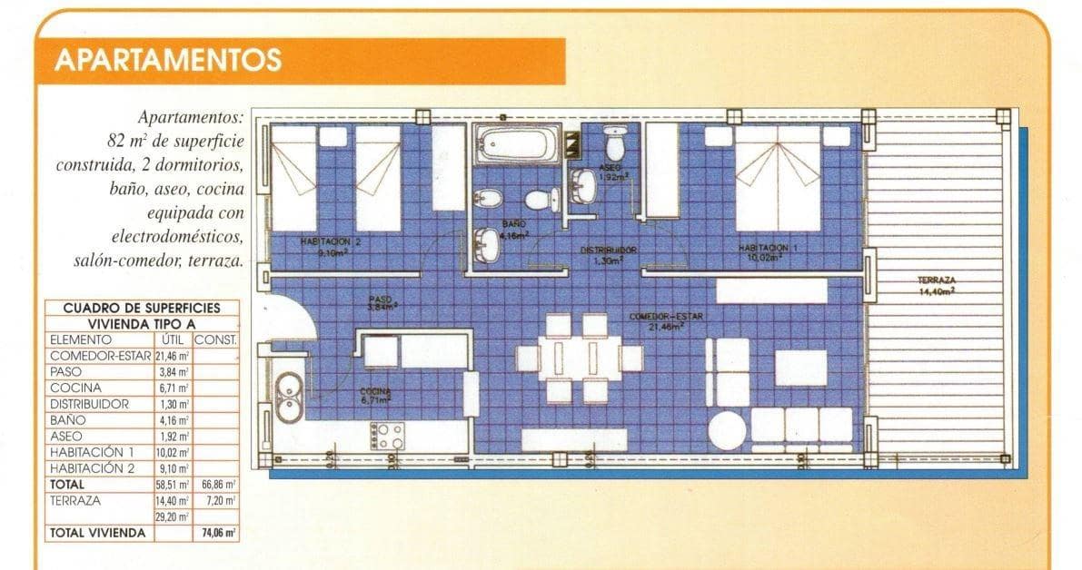 2 slaapkamer Appartement te koop in Vinaros met zwembad garage - € 160.000 (Ref: 9375223)