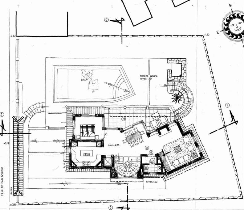 3 makuuhuone Huvila myytävänä paikassa Puerto de Andratx mukana uima-altaan 
autotalli - 3 550 000 € (Ref: 9533285)