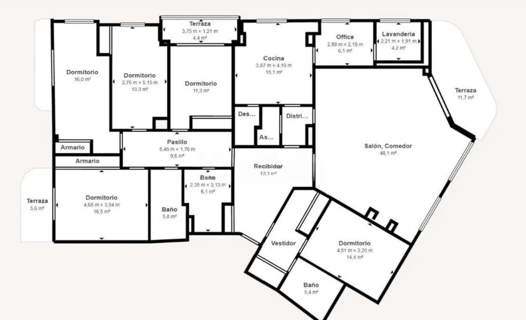 5 bedroom Apartment for sale in Es Forti with garage - € 1,425,000 (Ref: 9873107)