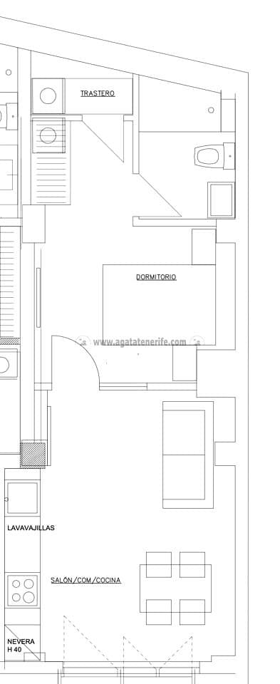 1 soveværelse Lejlighed til salg i Santa Cruz de Tenerife - € 185.000 (Ref: 9116951)