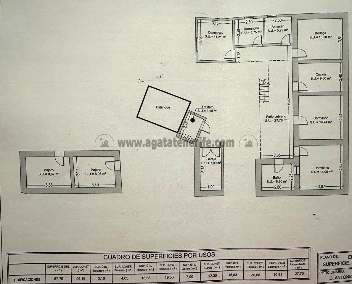 12 sovrum Finca/Hus på landet till salu i Buenavista del Norte med garage - 210 000 € (Ref: 9432404)