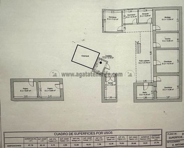 12 sovrum Finca/Hus på landet till salu i Buenavista del Norte med garage - 210 000 € (Ref: 9432404)