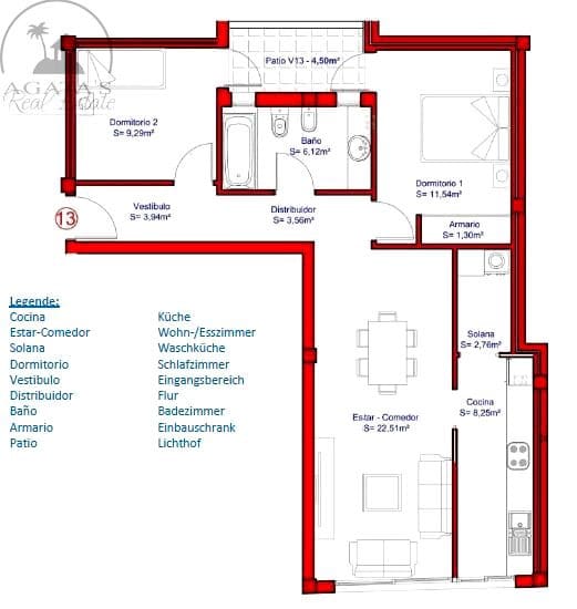 2 Zimmer Wohnung zu verkaufen in Santa Ursula mit Garage - 253.000 € (Ref: 9590601)