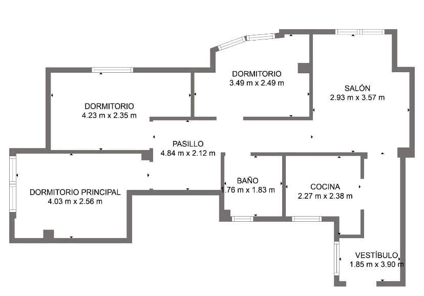 3 soveværelse Lejlighed til salg i Malaga by - € 255.000 (Ref: 8533321)
