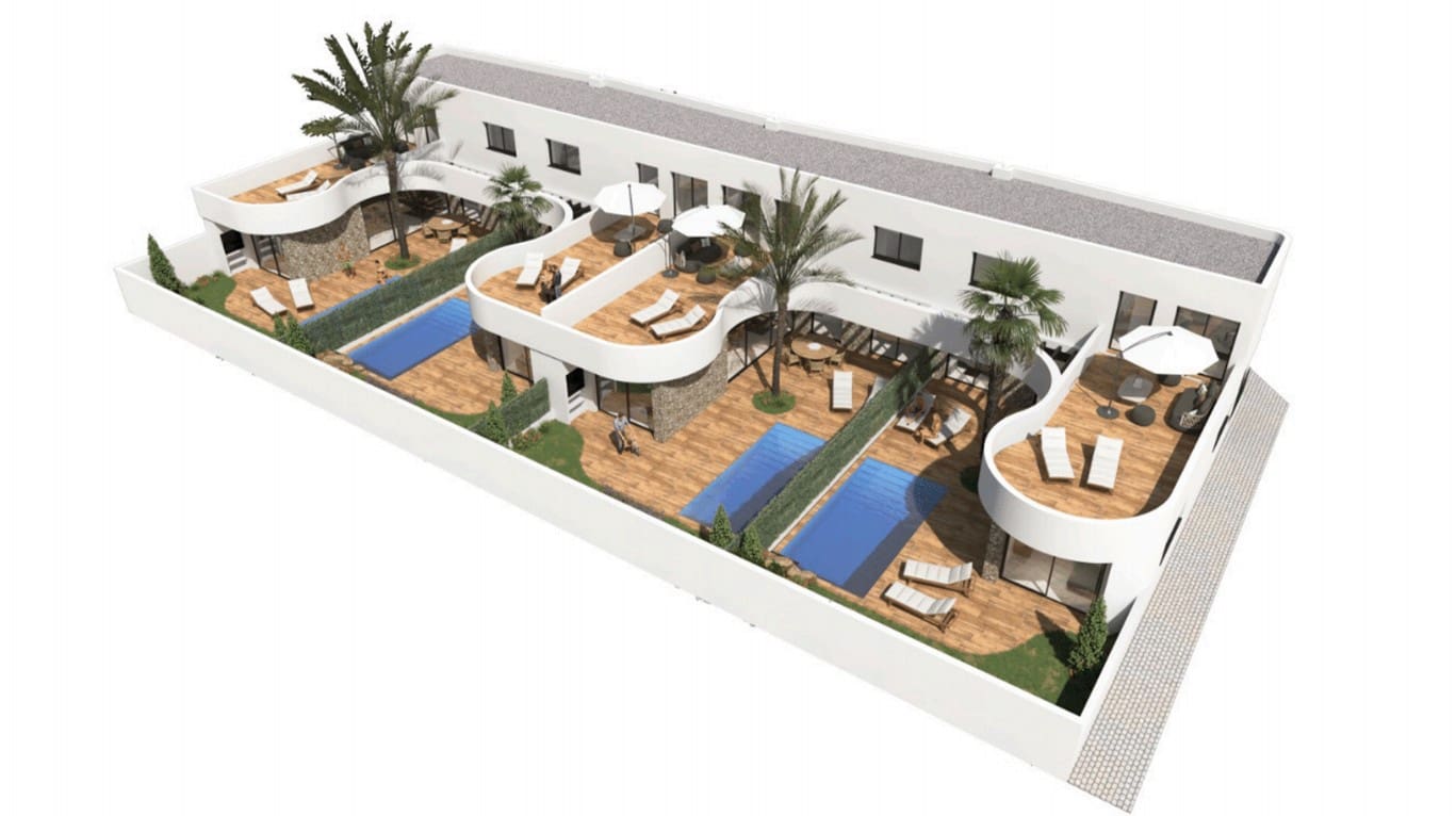 3 makuuhuone Rivitalo myytävänä paikassa Almoradi mukana uima-altaan 
autotalli - 399 000 € (Ref: 8885793)