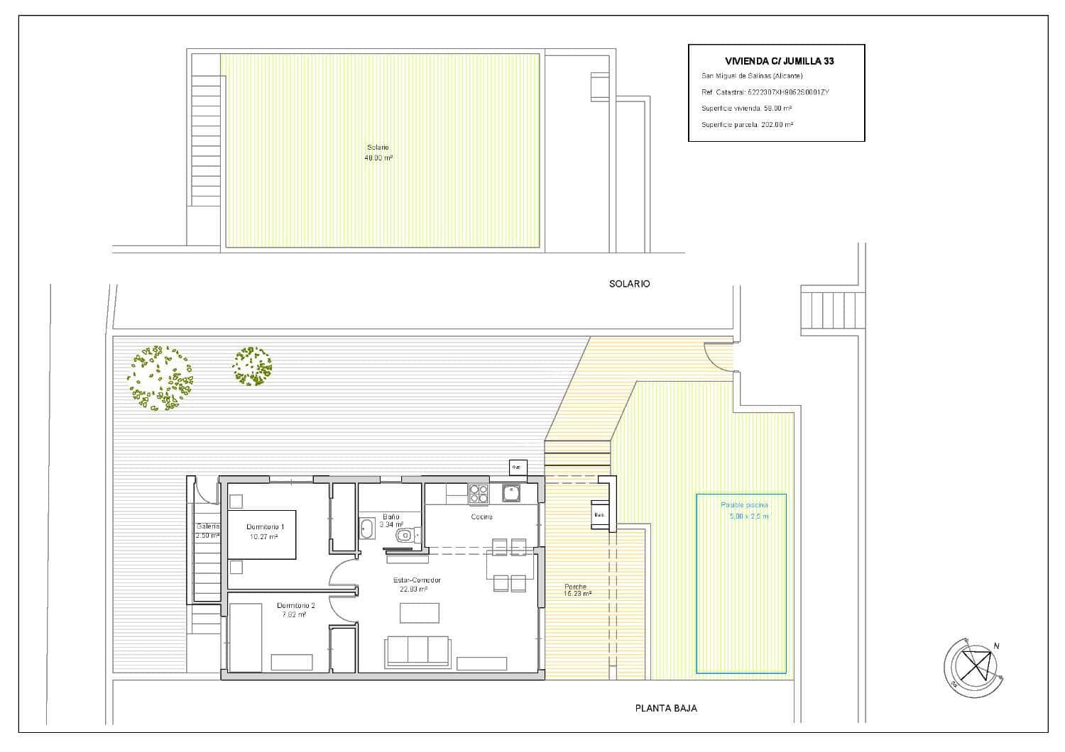 2 chambre Bungalow à vendre à San Miguel de Salinas - 199 000 € (Ref: 9433103)