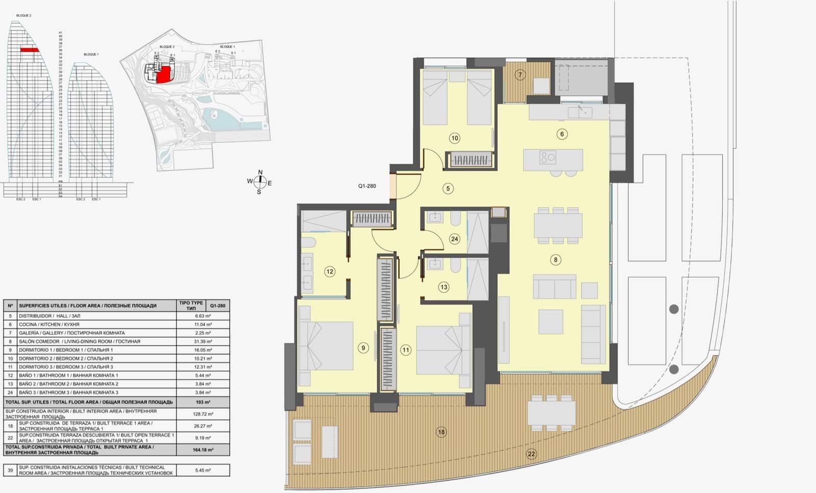 Ático de 3 habitaciones en Benidorm en venta con piscina garaje - 2.065.000 € (Ref: 10012470)