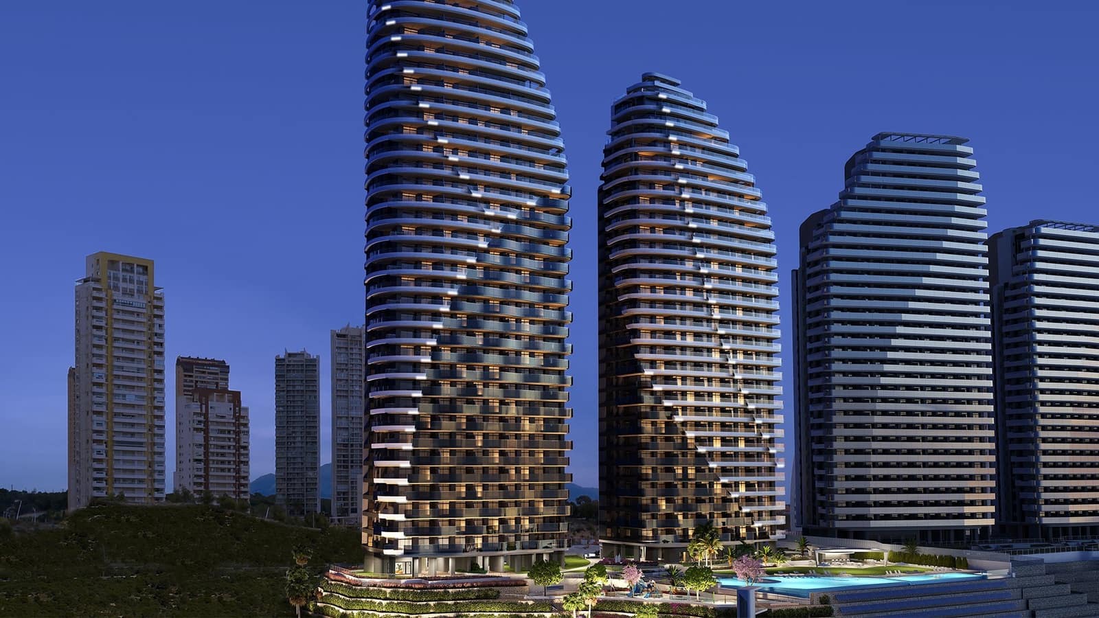 Ático de 3 habitaciones en Benidorm en venta con piscina garaje - 2.065.000 € (Ref: 10012470)