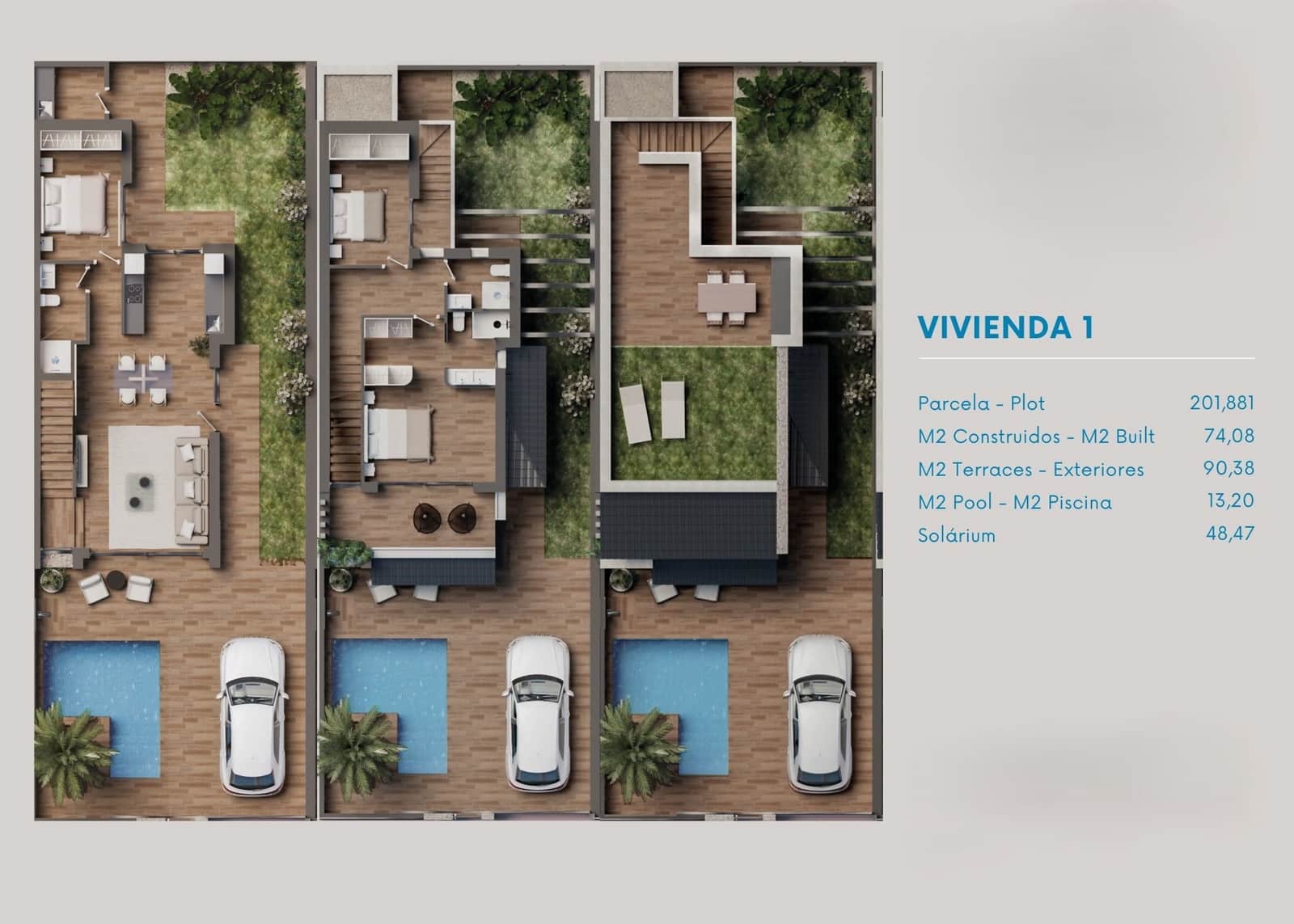 3 bedroom Terraced Villa for sale in San Pedro del Pinatar with pool garage - € 479,900 (Ref: 10042270)