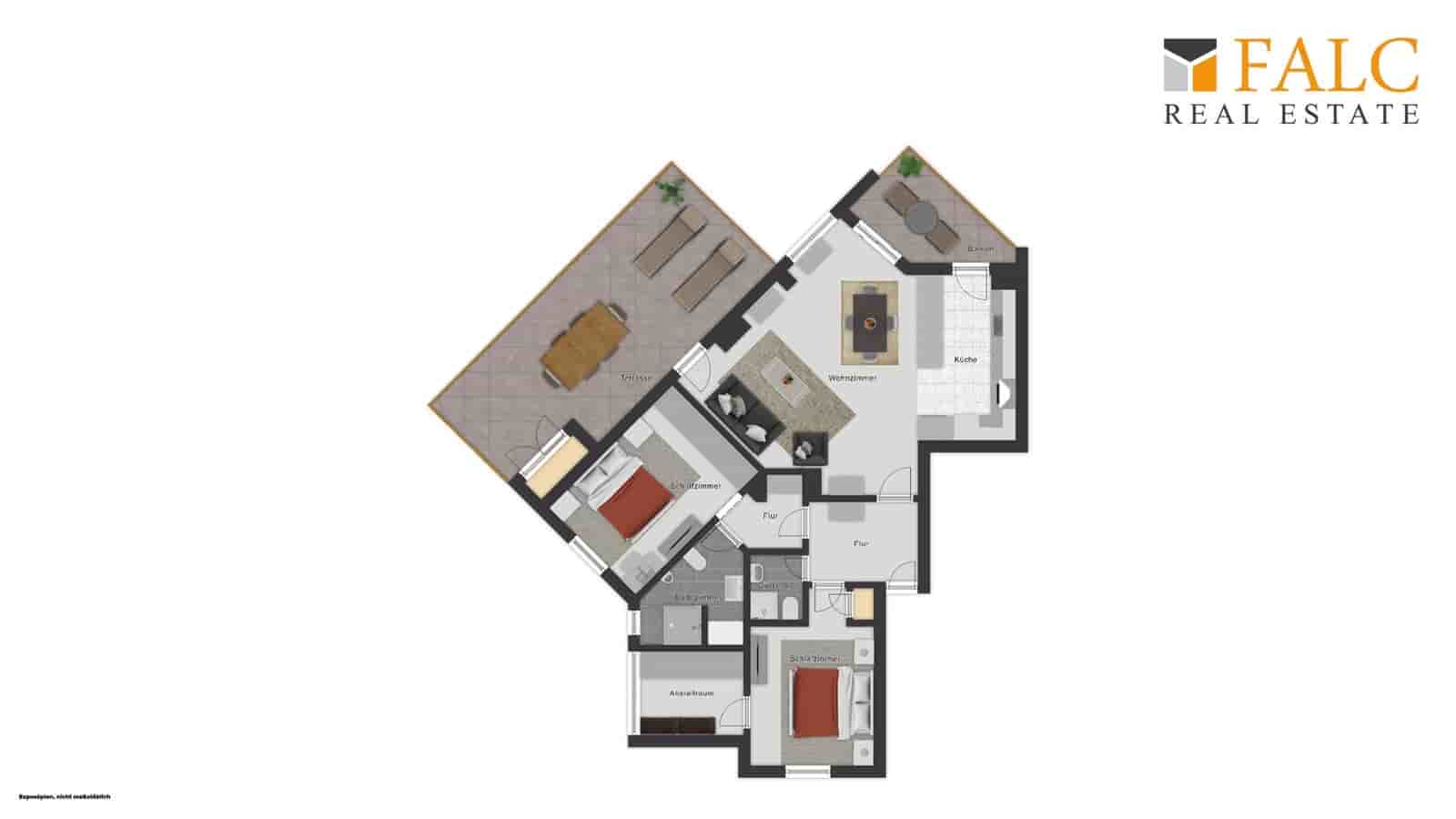 2 sypialnia Apartament do wynajęcia w Palma de Mallorca z basenem garażem - 2 000 € (Ref: 10070131)
