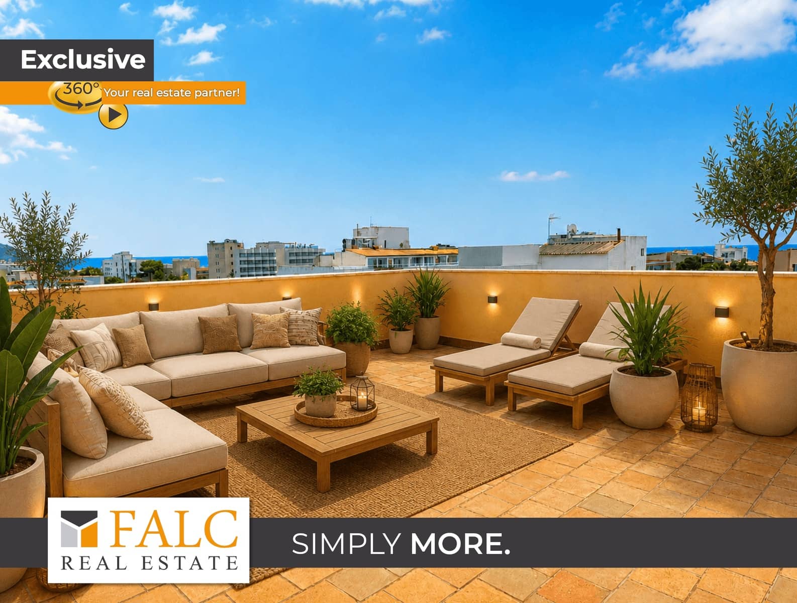 2 quarto Penthouse para arrendar em Cala Millor com garagem - 1 850 € (Ref: 10076823)