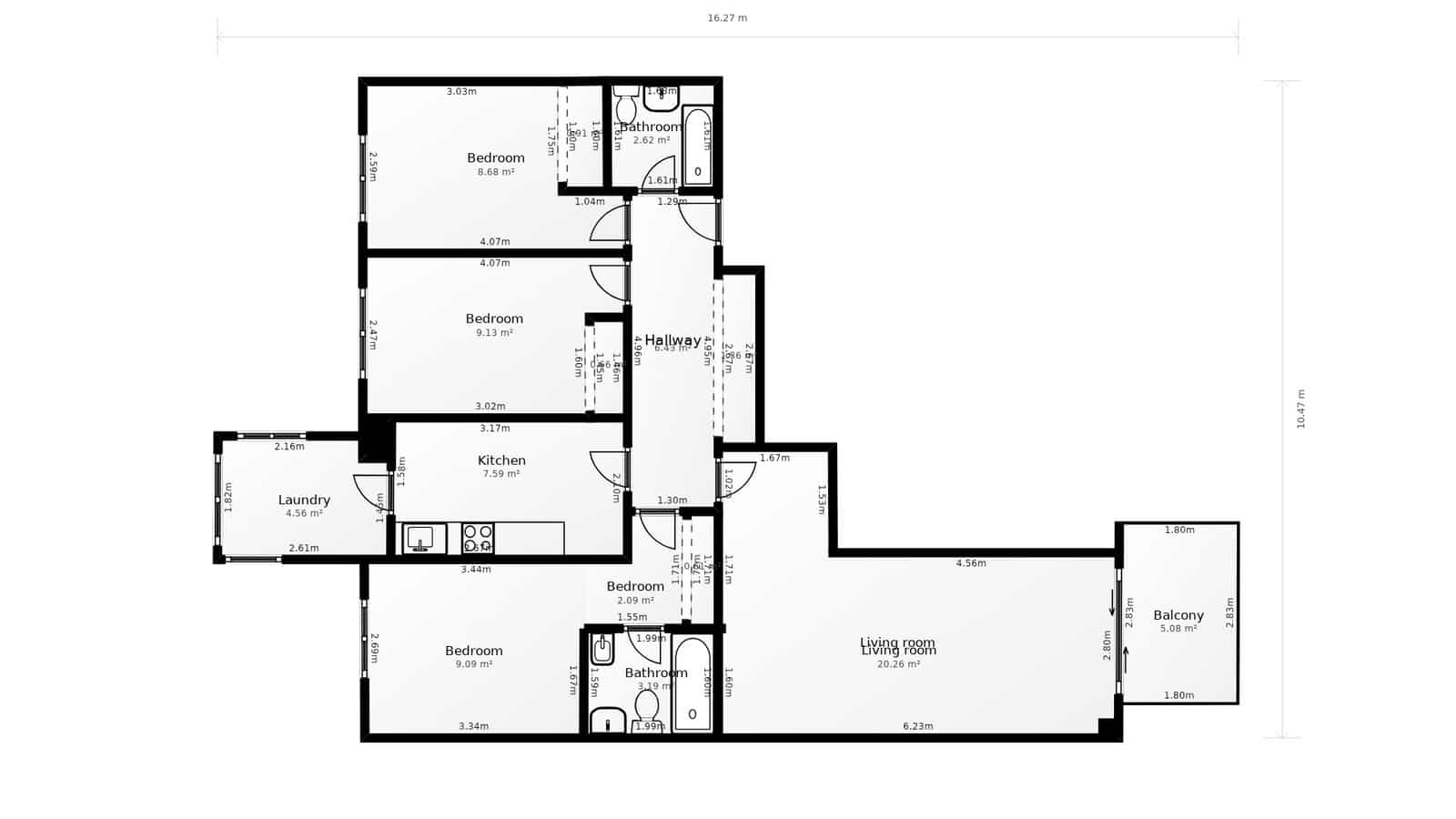 3 soverom Leilighet til salgs i Portals Nous med svømmebasseng garasje - € 639 000 (Ref: 10078682)