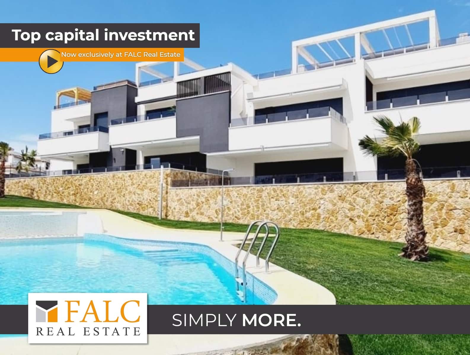 Ático de 2 habitaciones en Orihuela Costa en venta con piscina garaje - 274.900 € (Ref: 10148012)
