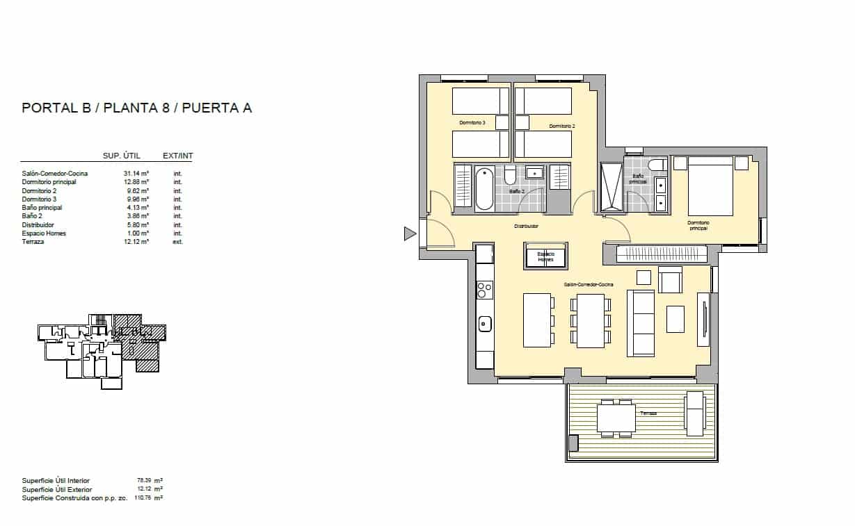 3 quarto Apartamento para venda em Calpe / Calp com piscina - 480 000 € (Ref: 10148137)