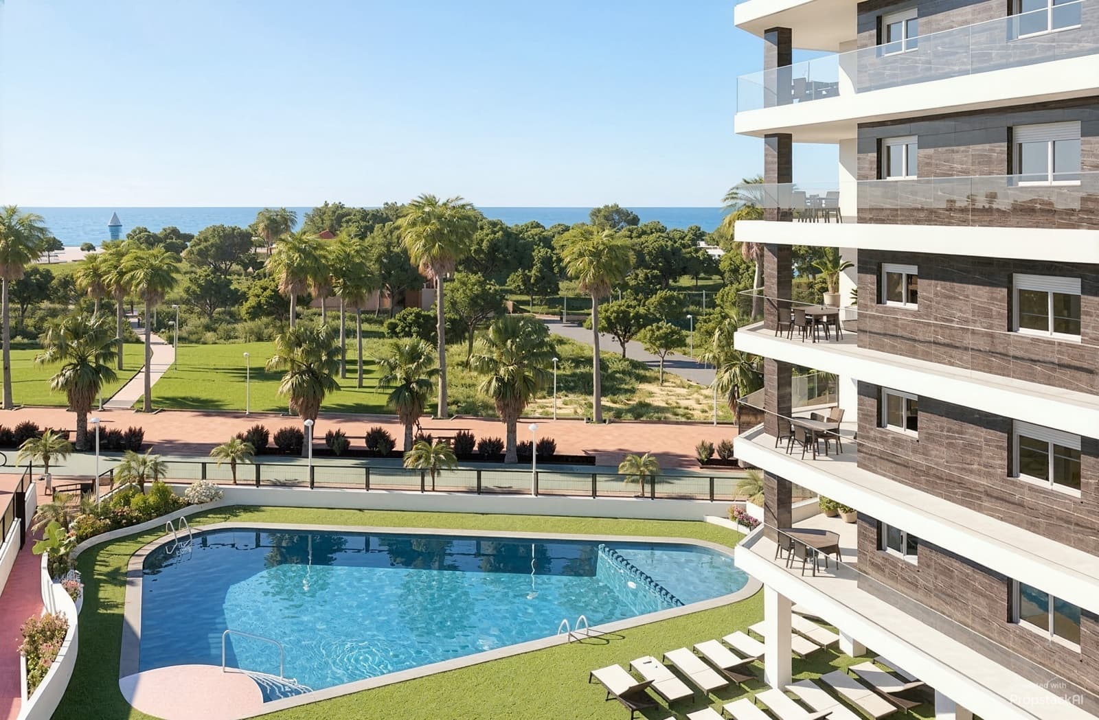 Apartamento de 2 habitaciones en Castelló de la Plana en venta con piscina garaje - 260.000 € (Ref: 10148181)