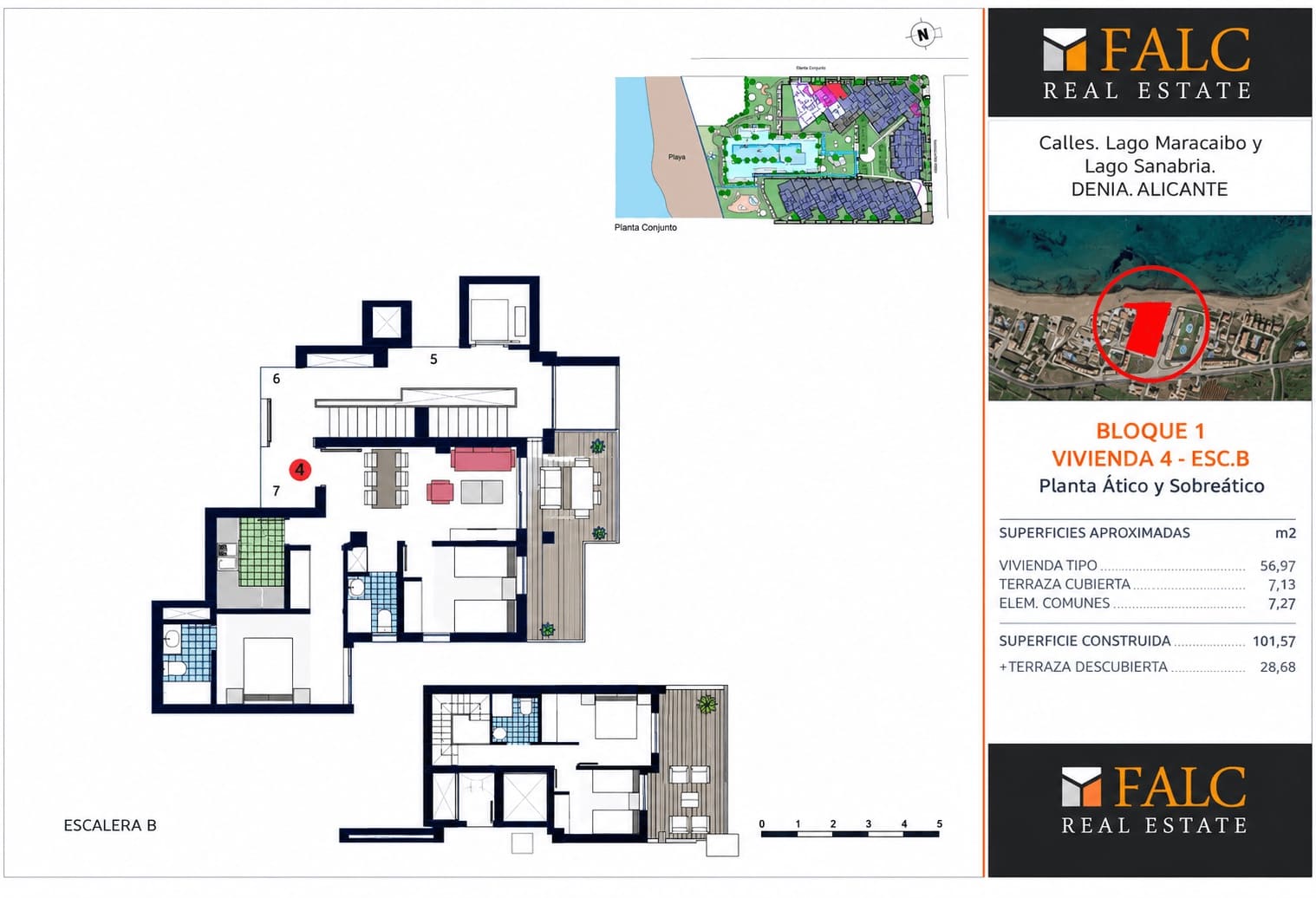 3 slaapkamer Penthouse te koop in Denia met zwembad - € 625.000 (Ref: 10179485)
