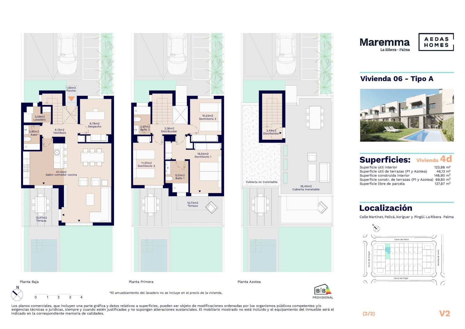 4 sypialnia Dom szeregowy na sprzedaż w Can Pastilla z basenem garażem - 1 317 000 € (Ref: 7526719)