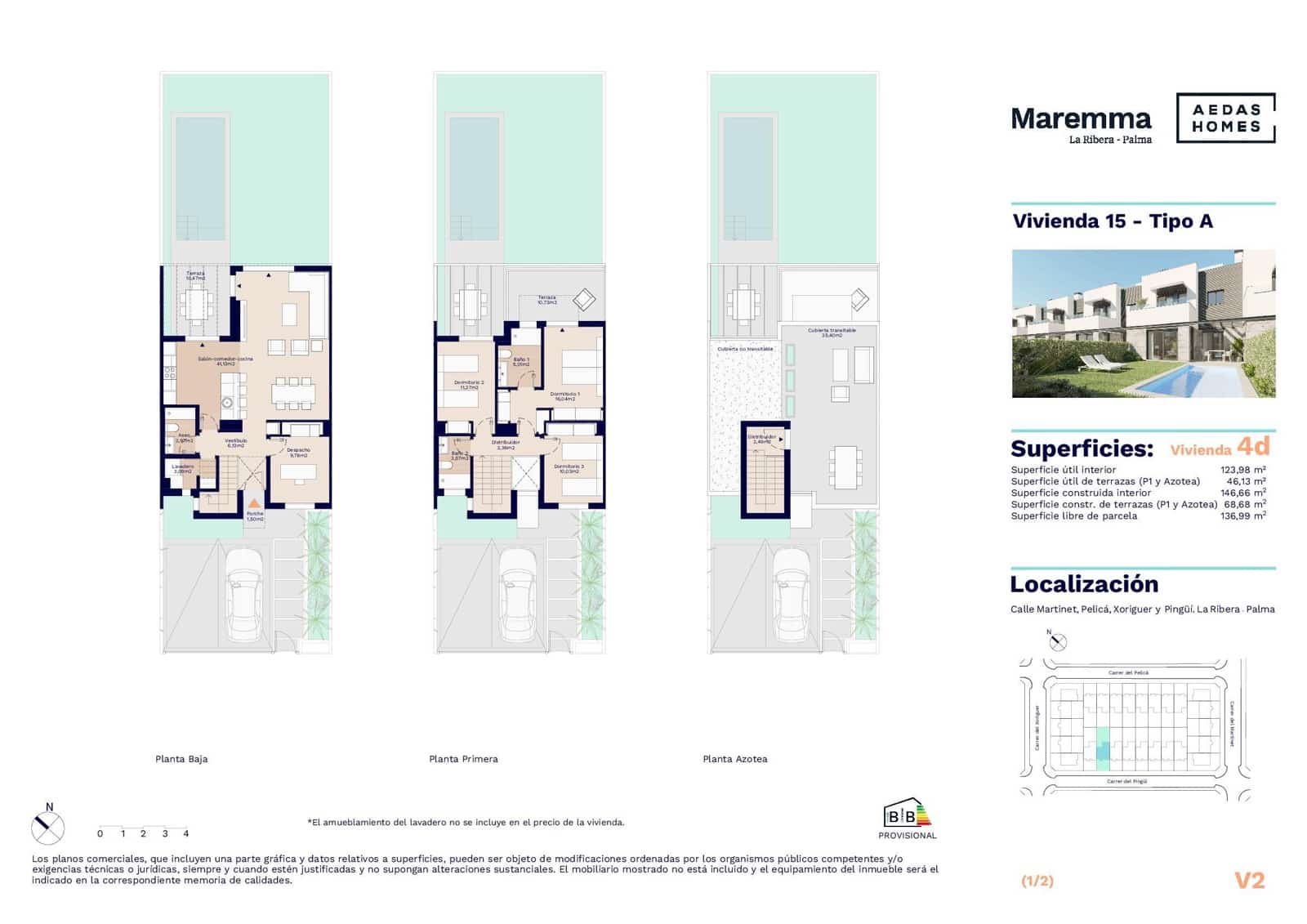 4 soveværelse Semi-Rækkehus til salg i Palma de Mallorca med swimmingpool garage - € 1.155.000 (Ref: 7526720)