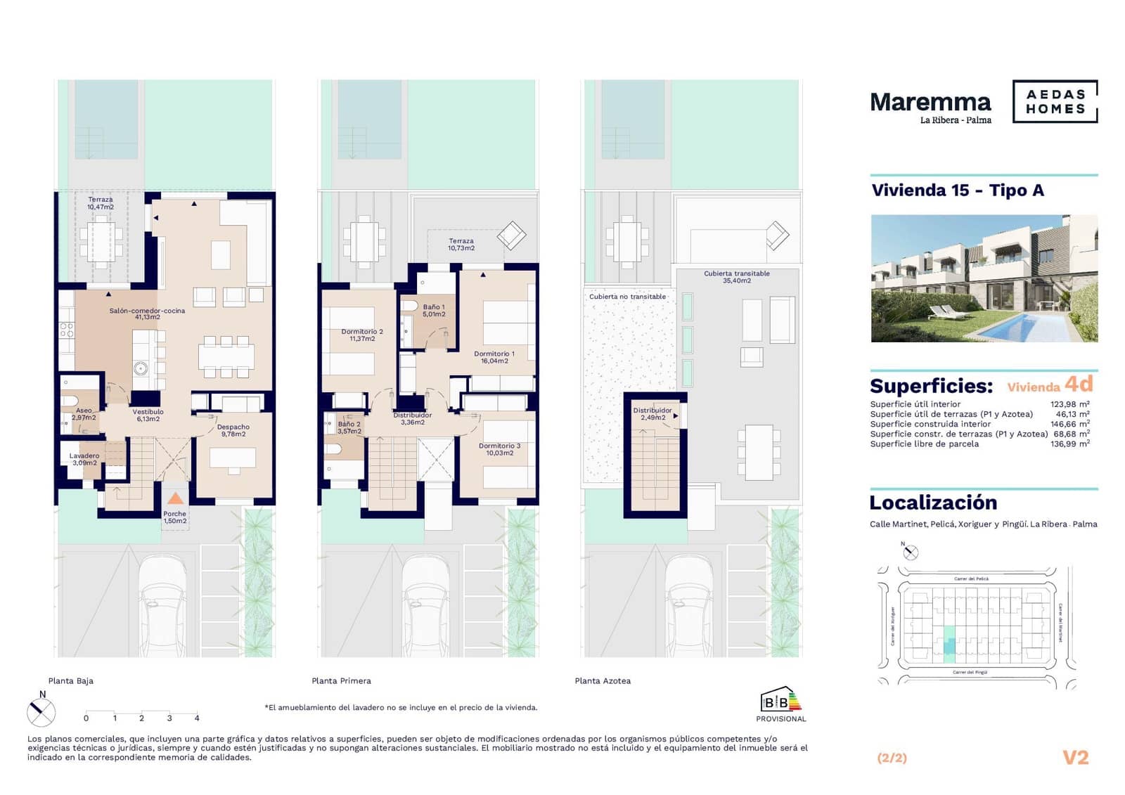 4 soveværelse Semi-Rækkehus til salg i Palma de Mallorca med swimmingpool garage - € 1.155.000 (Ref: 7526720)