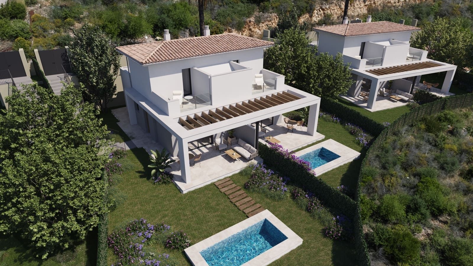 2 slaapkamer Halfvrijstaande villa te koop in Cala Romantica met zwembad garage - € 380.000 (Ref: 7781652)