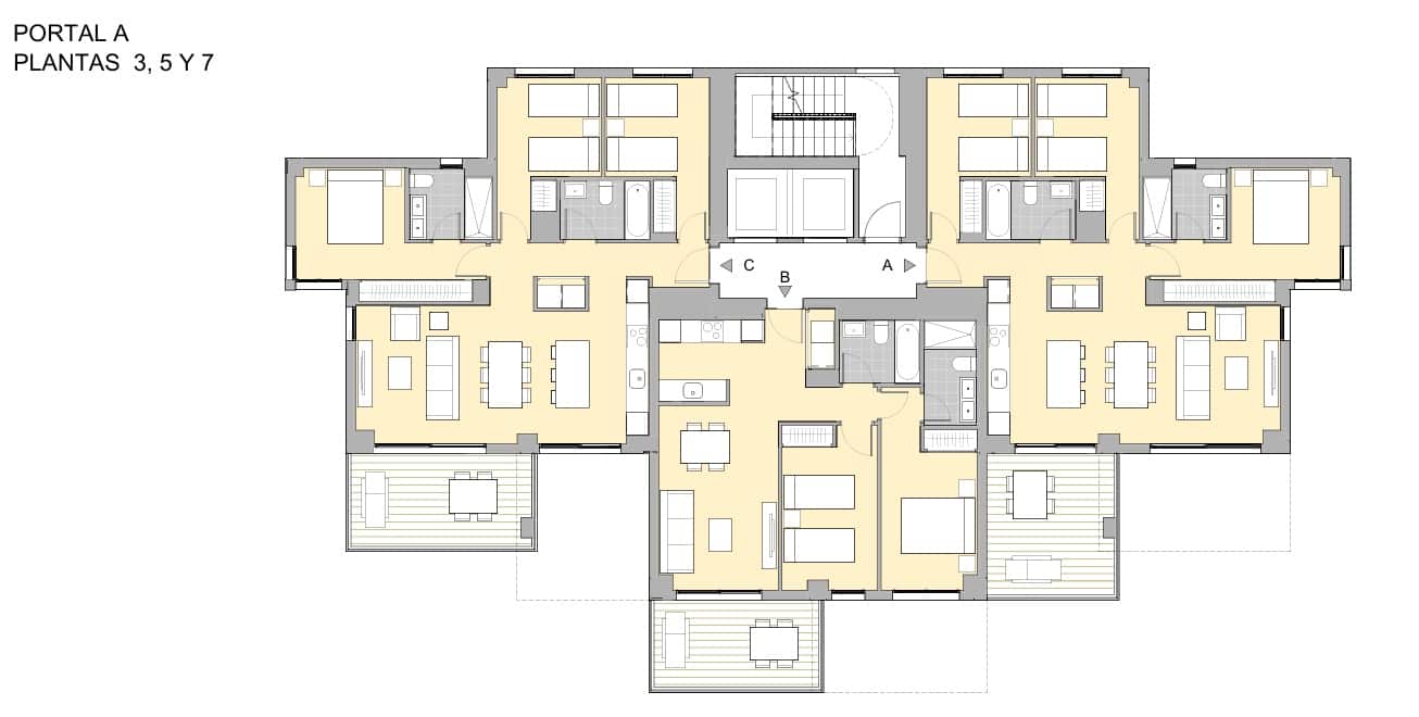 Apartamento de 3 habitaciones en Calpe / Calp en venta con piscina garaje - 477.000 € (Ref: 8338582)