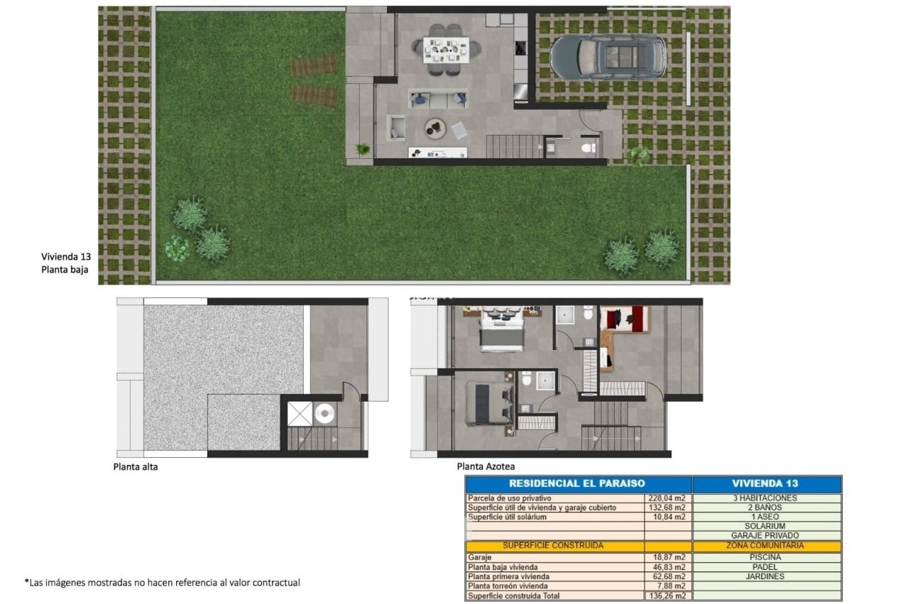 3 soveværelse Rækkehus til salg i Calpe / Calp med swimmingpool garage - € 465.000 (Ref: 8338928)