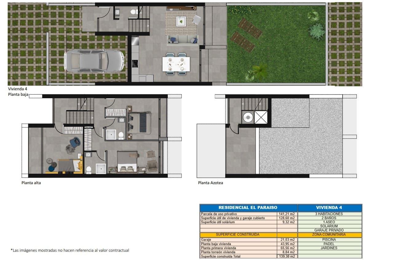 3 soveværelse Rækkehus til salg i Calpe / Calp med swimmingpool garage - € 511.500 (Ref: 8338934)