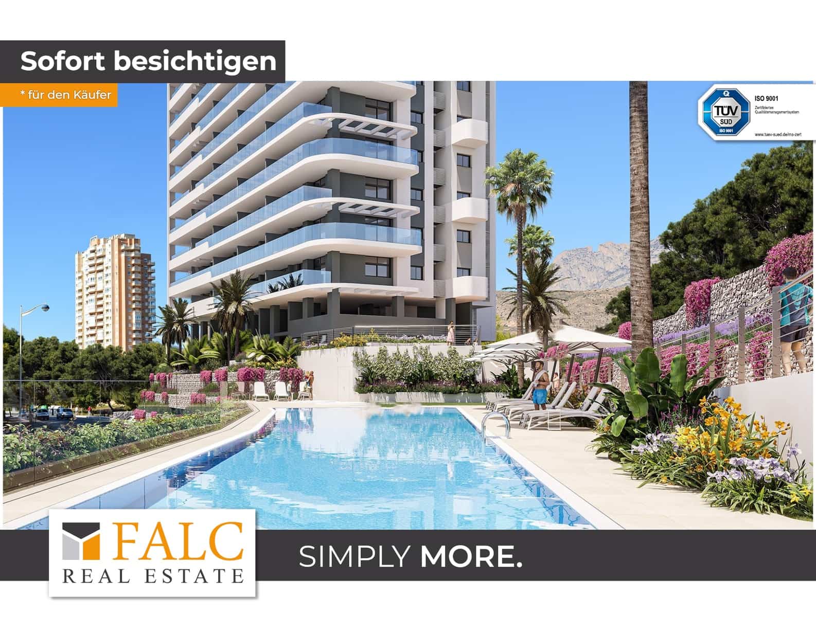 2 soveværelse Lejlighed til salg i Benidorm med swimmingpool - € 375.000 (Ref: 8467238)