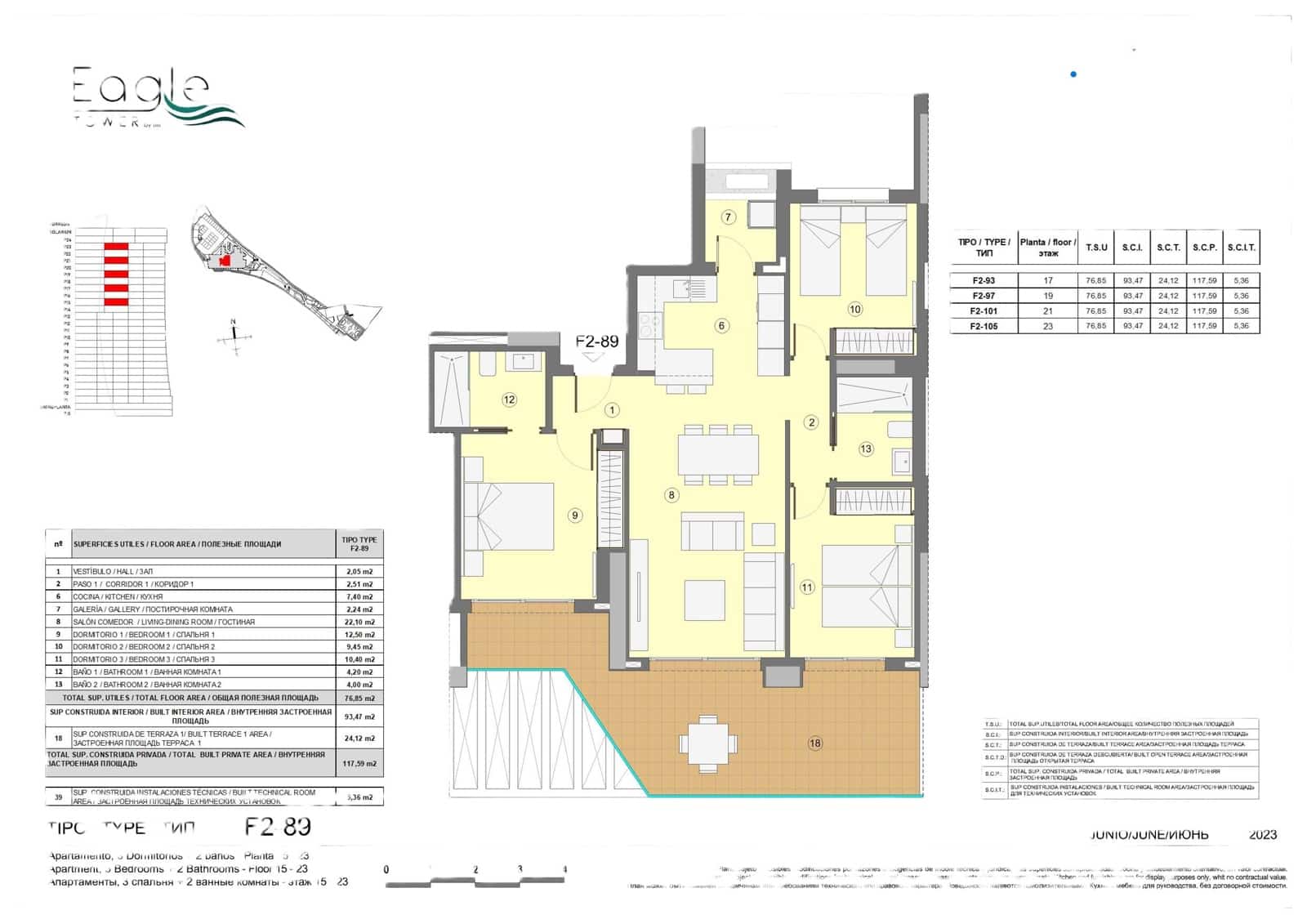3 bedroom Apartment for sale in Benidorm with pool - € 489,000 (Ref: 8467290)
