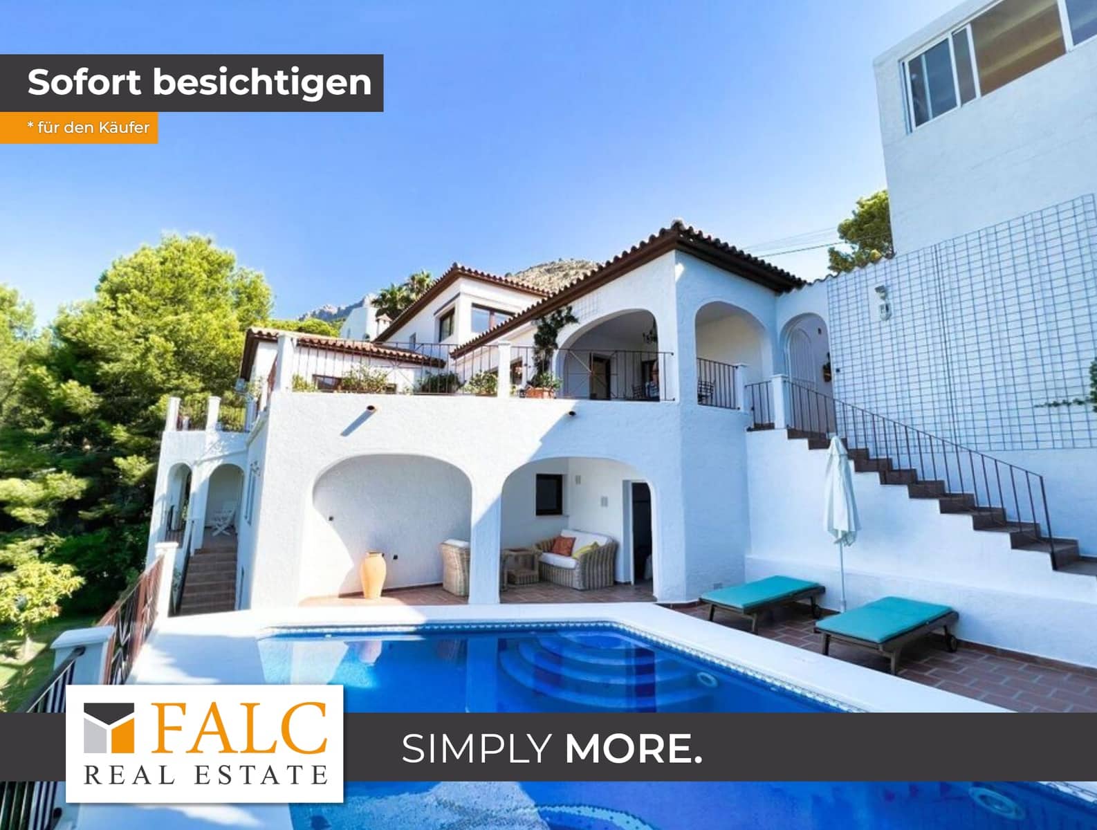 5 bedroom Villa for sale in Altea with pool - € 1,195,000 (Ref: 8479905)