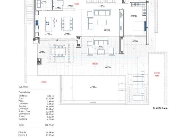 4 soveværelse Villa til salg i Casco Urbano, Teulada-Moraira med swimmingpool - € 1.175.000 (Ref: 8479907)