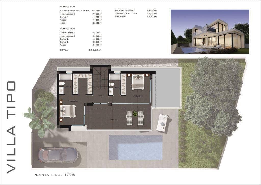 3 bedroom Villa for sale in Orihuela Costa with pool - € 575,000 (Ref: 8654180)