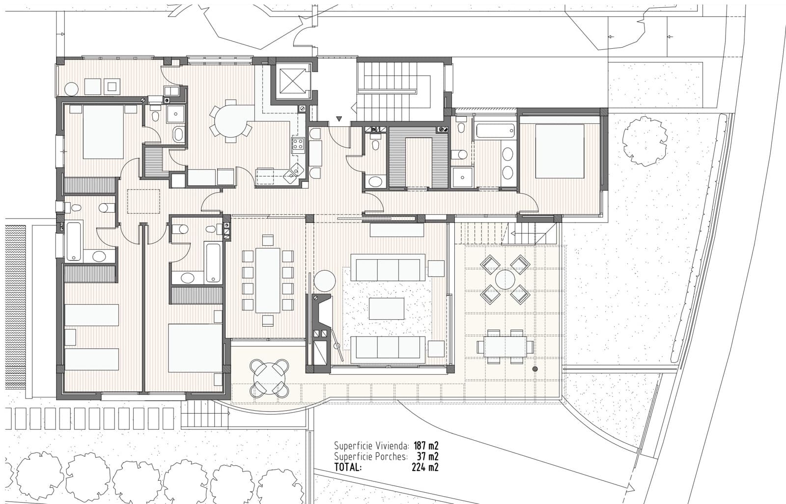 4 slaapkamer Penthouse te koop in Palma de Mallorca met zwembad garage - € 1.950.000 (Ref: 8836120)