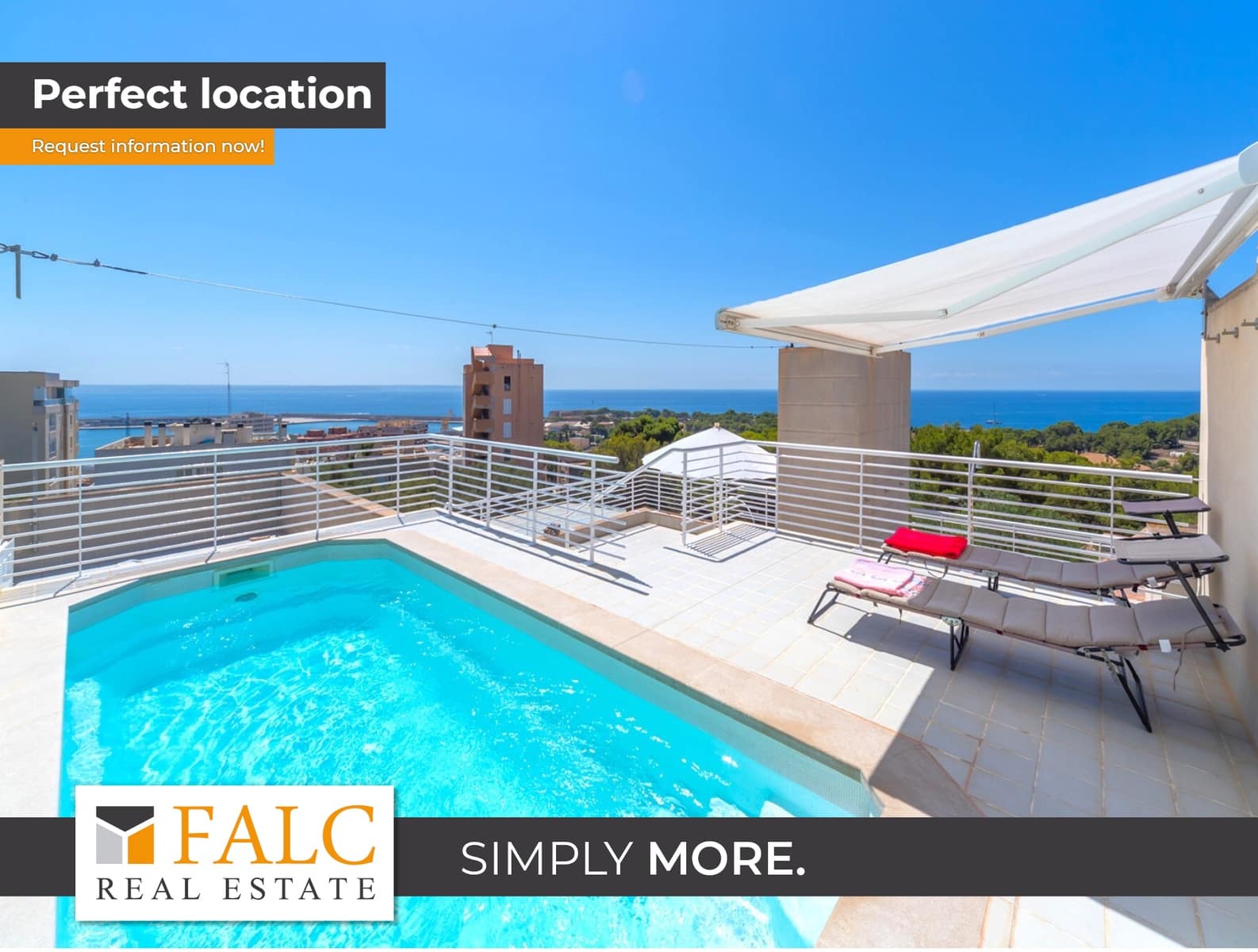 4 slaapkamer Penthouse te koop in Palma de Mallorca met zwembad garage - € 1.950.000 (Ref: 8836120)