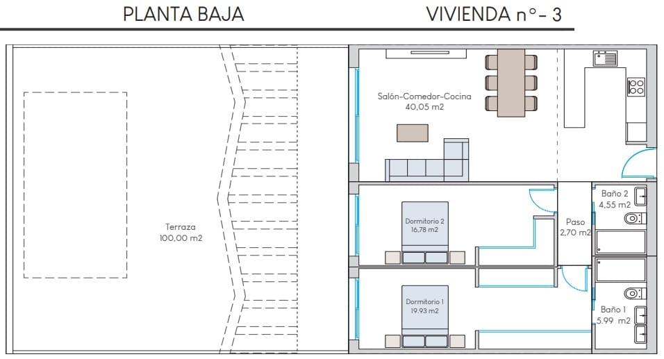 2 camera da letto Appartamento in vendita in Benidorm con piscina garage - 379.899 € (Rif: 8879142)