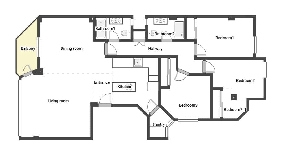 3 soveværelse Lejlighed til salg i Palma de Mallorca - € 605.000 (Ref: 8881139)