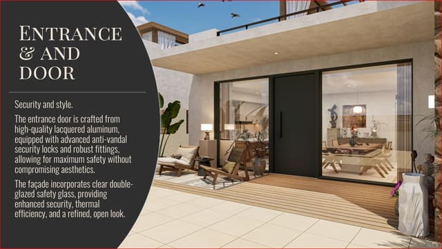 Chalet de 2 habitaciones en La Pinilla, Fuente Alamo de Murcia en venta con piscina garaje - 186.300 € (Ref: 8898190)