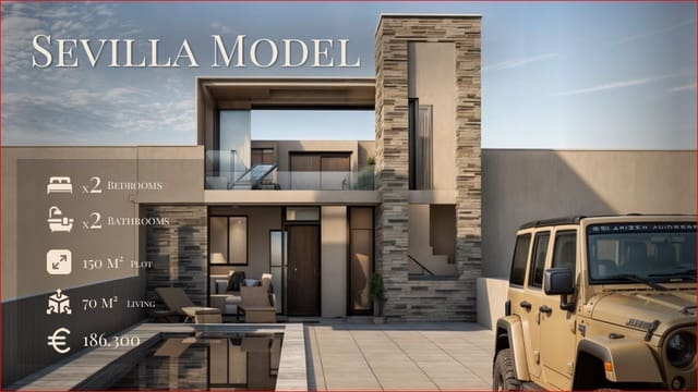 Chalet de 2 habitaciones en La Pinilla, Fuente Alamo de Murcia en venta con piscina garaje - 186.300 € (Ref: 8898190)