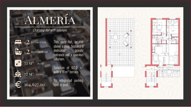 2 chambre Appartement à vendre à La Pinilla, Fuente Alamo de Murcia - 164 627 € (Ref: 8904556)