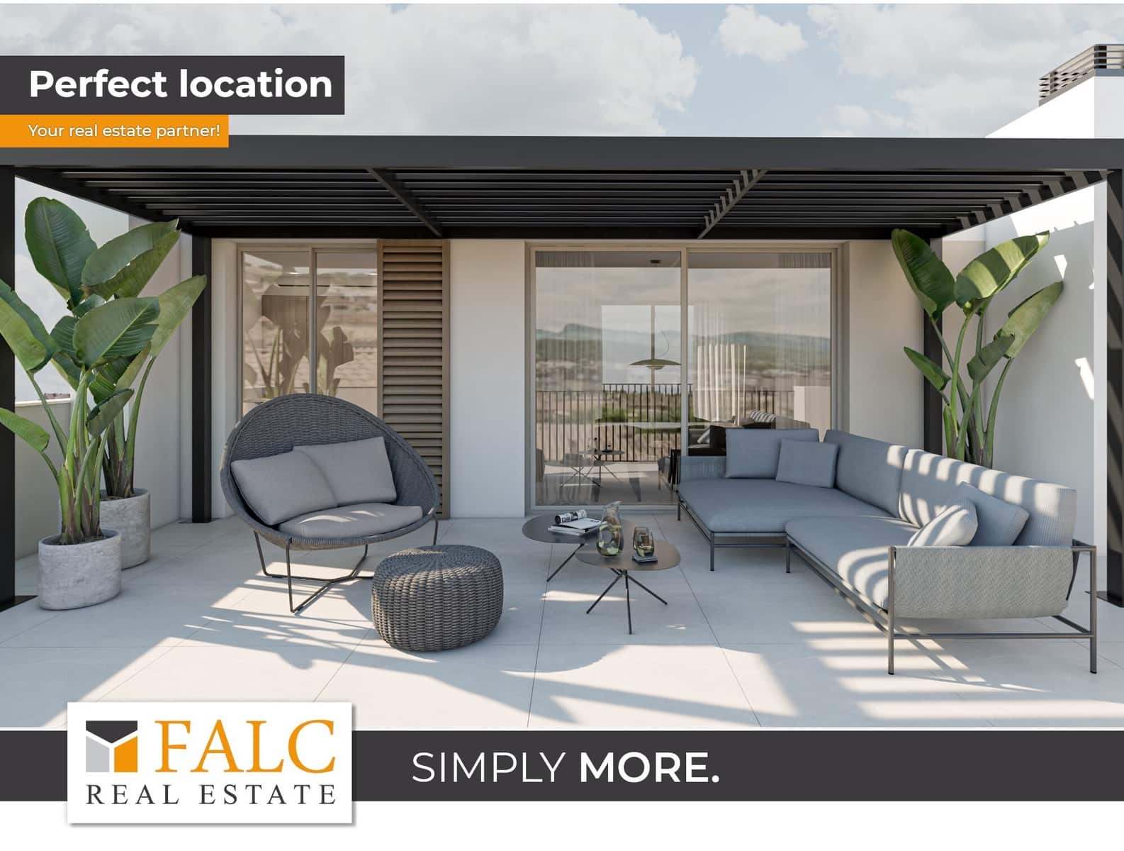 2 makuuhuone Huoneisto myytävänä paikassa Palma de Mallorca mukana uima-altaan - 995 000 € (Ref: 8912065)