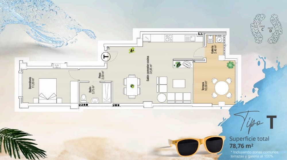 1 Zimmer Apartment zu verkaufen in San Javier mit Pool - 205.033 € (Ref: 8925269)