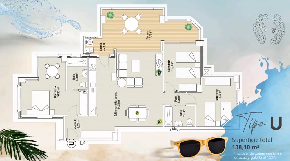 1 Zimmer Apartment zu verkaufen in San Javier mit Pool - 205.033 € (Ref: 8925269)