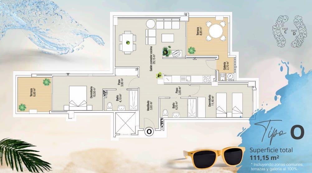 1 Zimmer Apartment zu verkaufen in San Javier mit Pool - 205.033 € (Ref: 8925269)