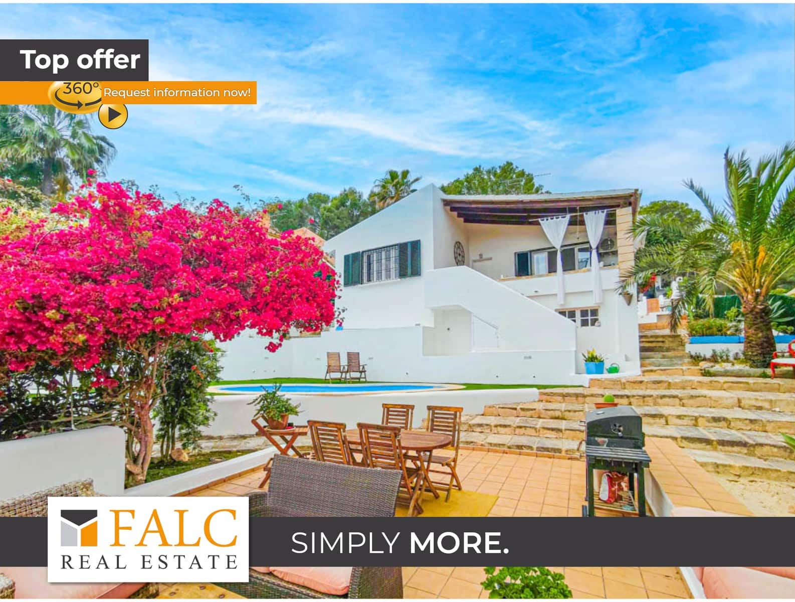 3 soveværelse Villa til salg i Costa de la Calma med swimmingpool garage - € 1.350.000 (Ref: 8971231)