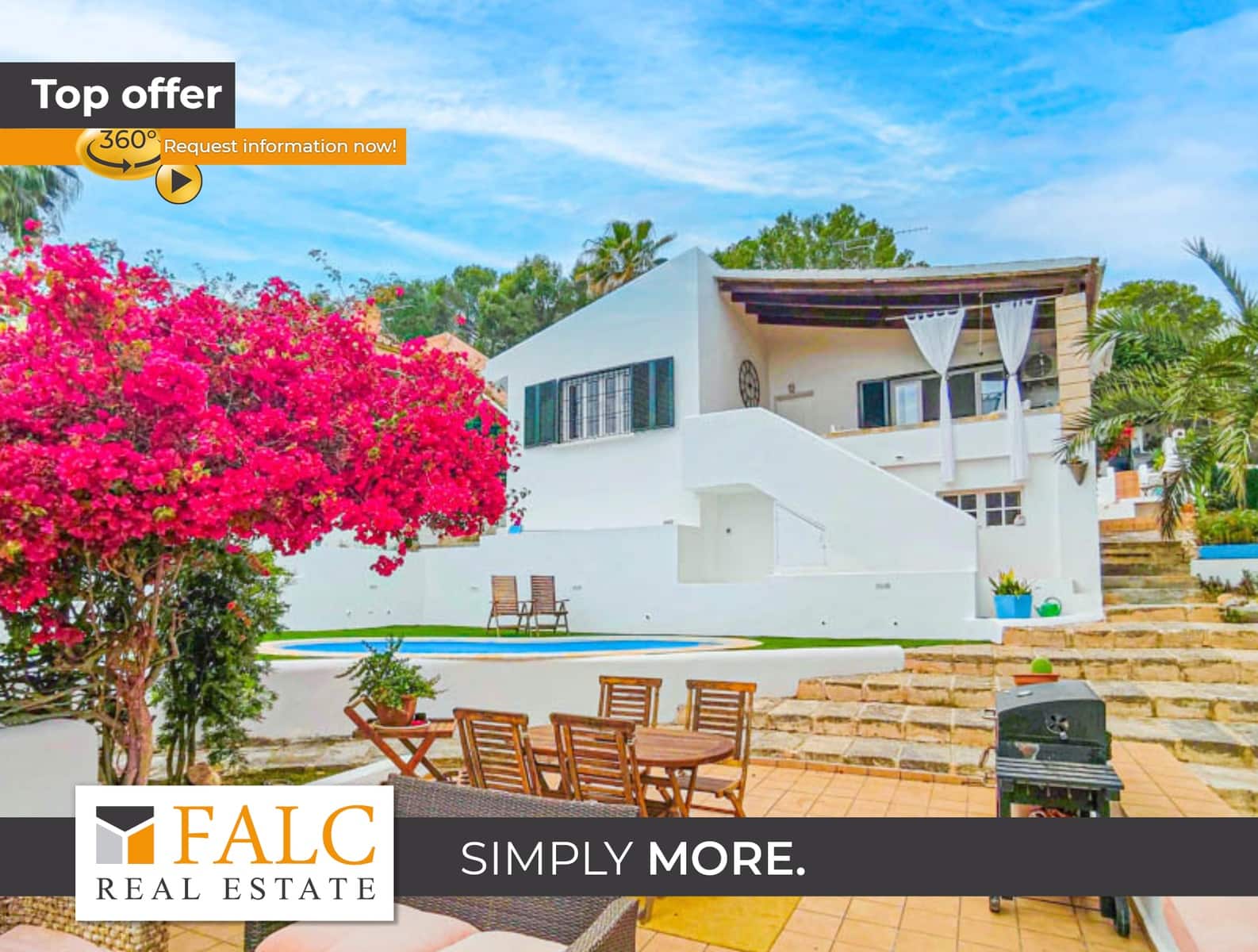 3 soveværelse Villa til salg i Costa de la Calma med swimmingpool garage - € 1.350.000 (Ref: 8971231)