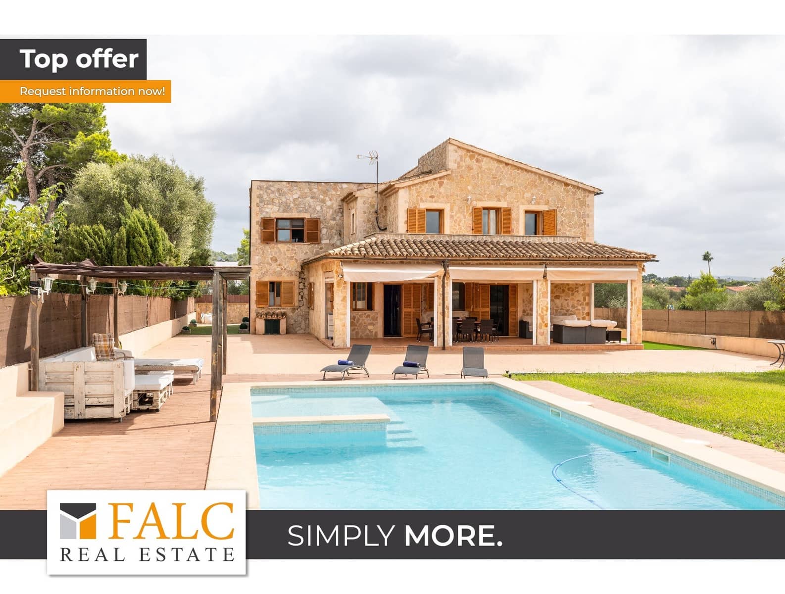 6 camera da letto Finca/Casa di Campagna in vendita in Sa Cabaneta / La Cabaneta con piscina garage - 1.300.000 € (Rif: 8987738)